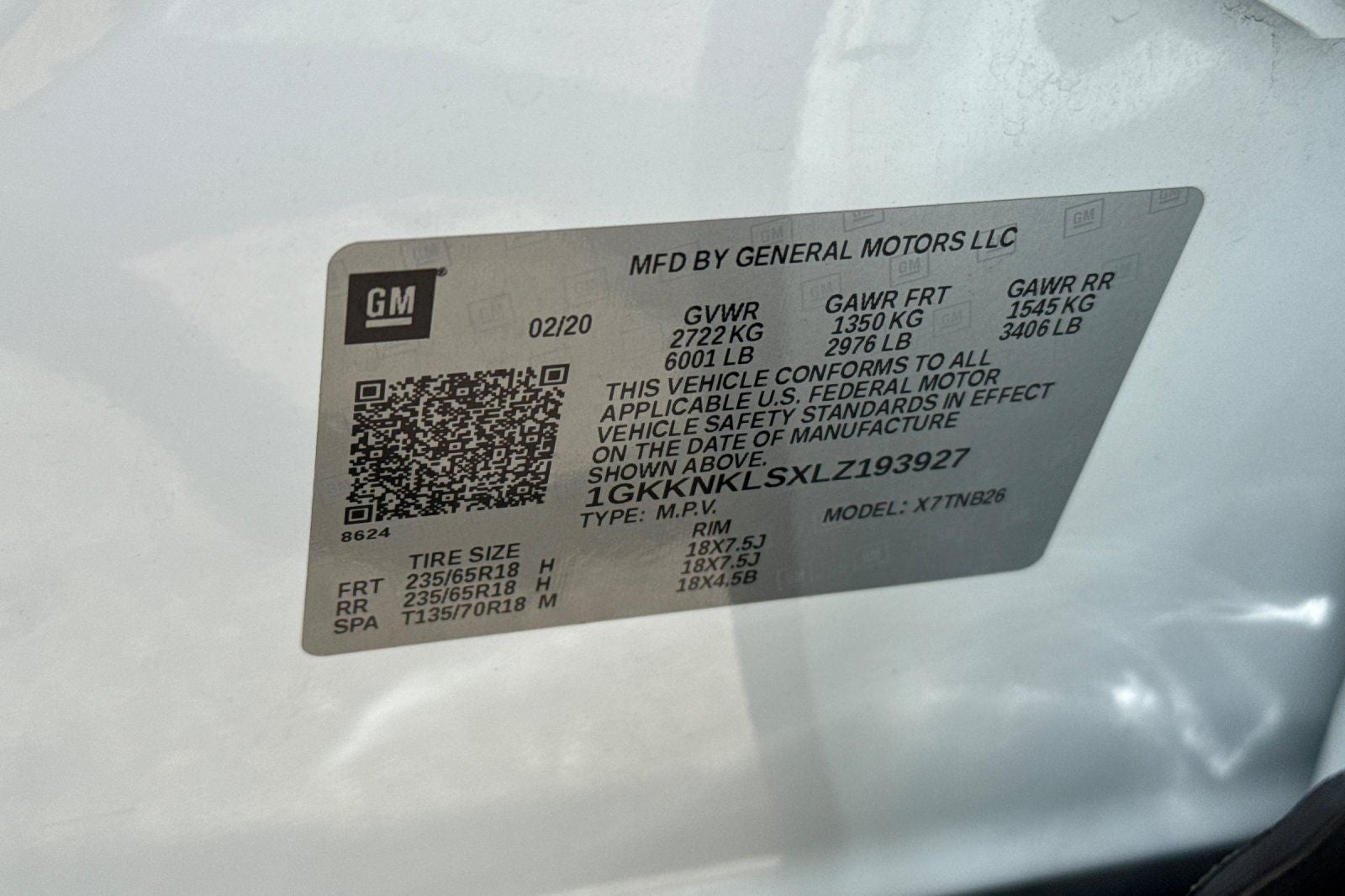 2020 GMC Acadia SLE