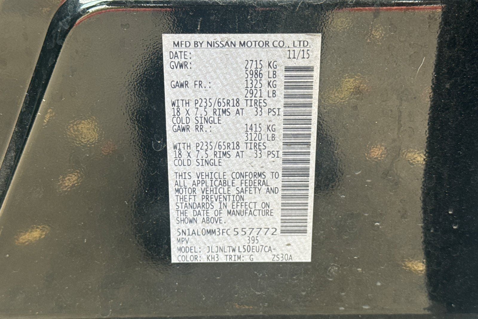2015 INFINITI QX60 Base