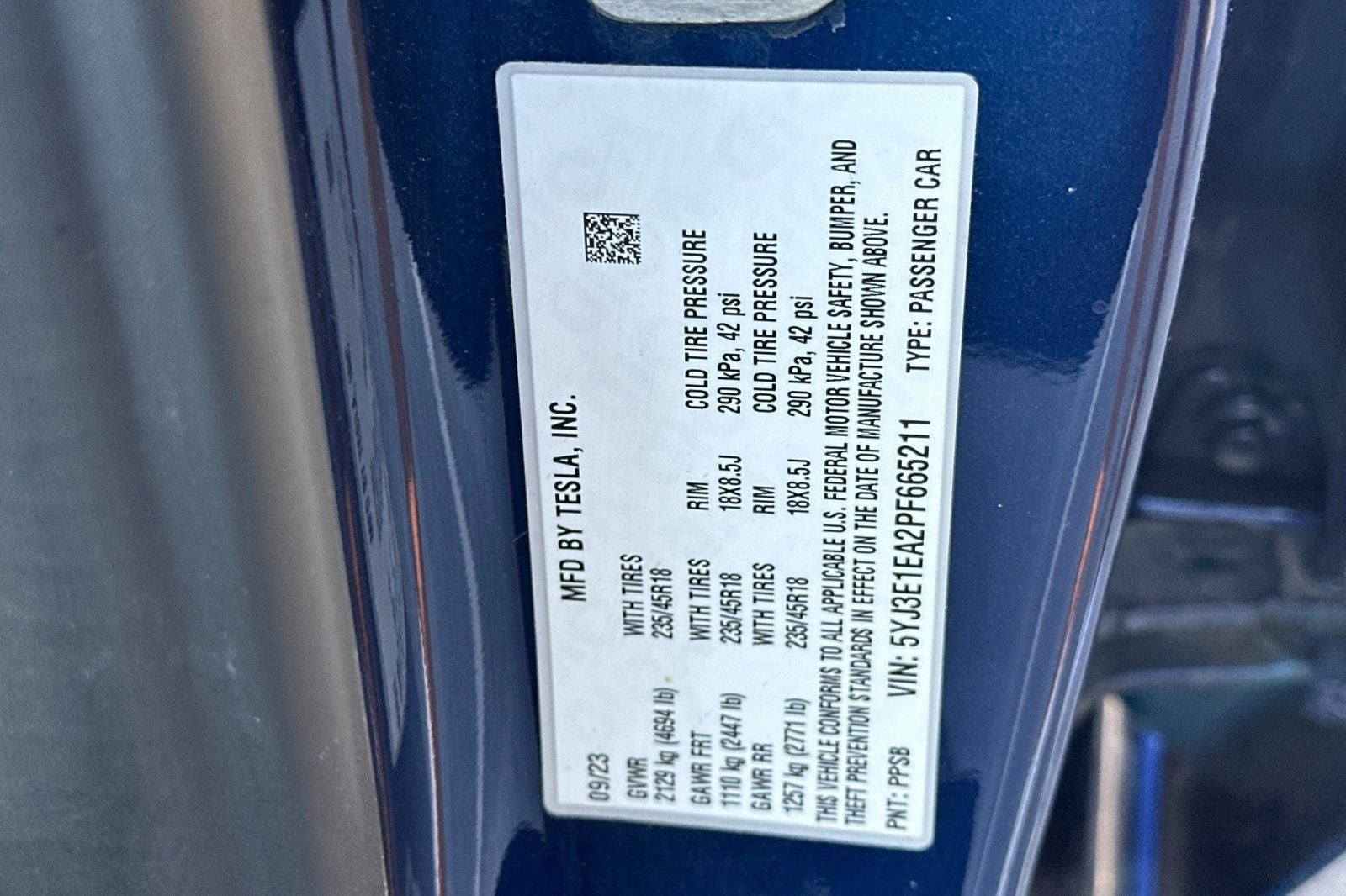 2023 Tesla Model 3 Base
