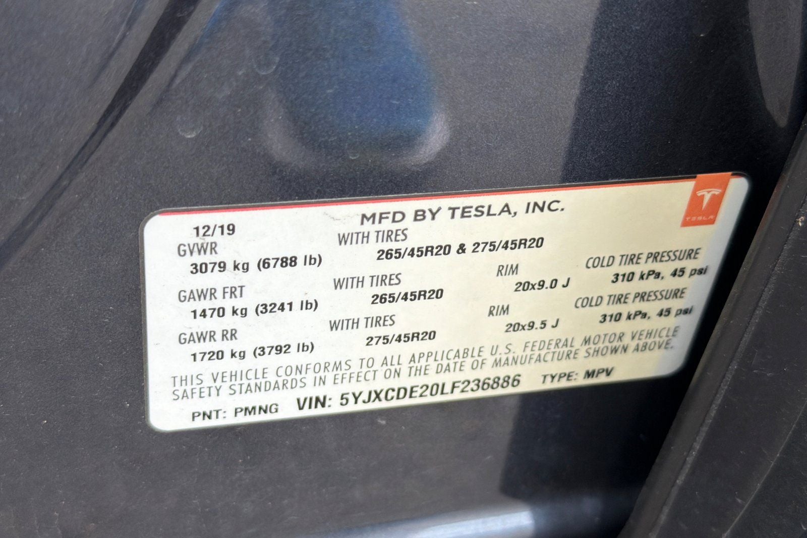 2020 Tesla Model X Long Range