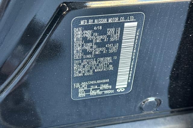 2018 INFINITI QX80 Base