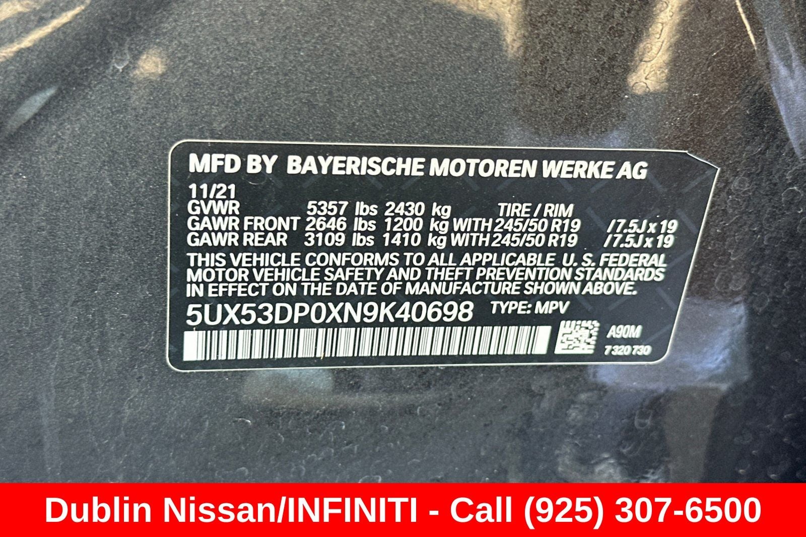 2022 BMW X3 xDrive30i