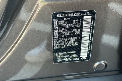 2023 INFINITI QX80 Sensory