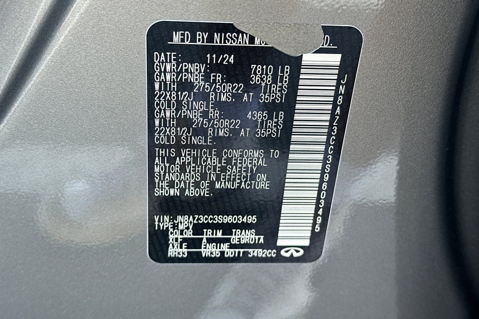 2025 INFINITI QX80 AUTOGRAPH