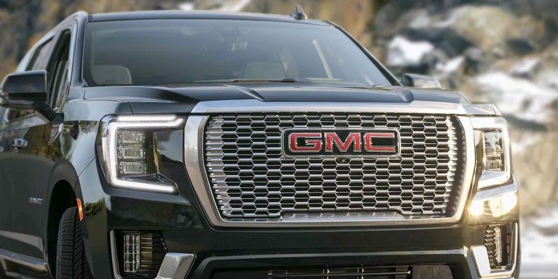 2022 GMC Yukon parked on a scenic overlook