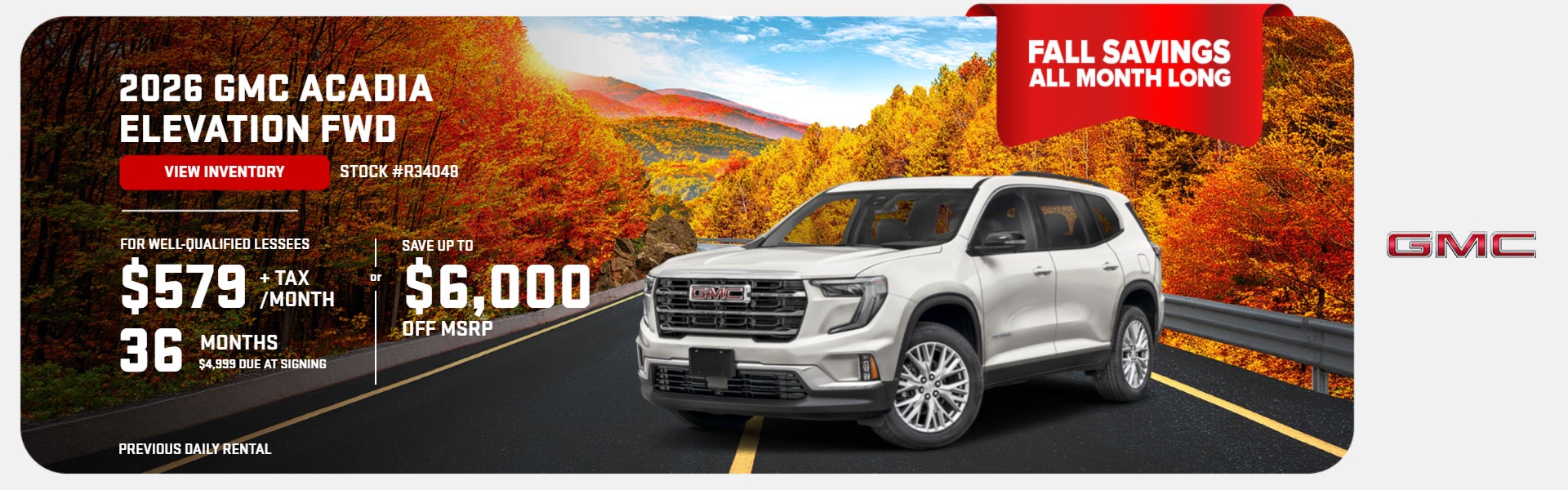 2026 GMC Acadia Elevation FWD
