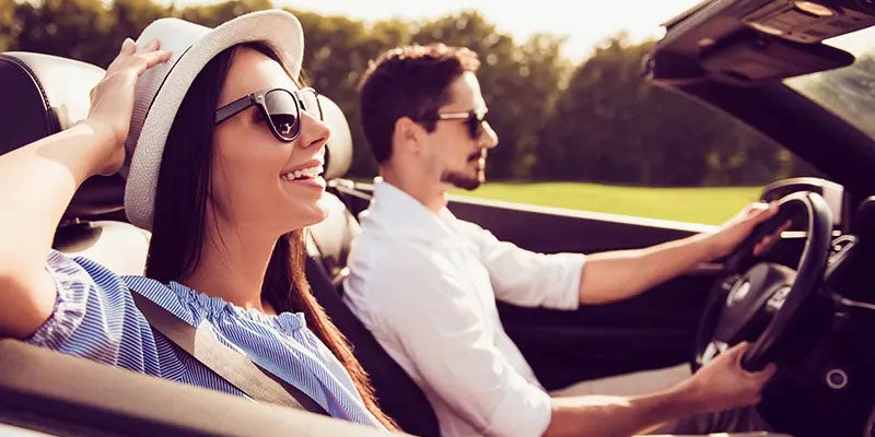 Dublin Buick GMC in Dublin CA couple driving in their new car